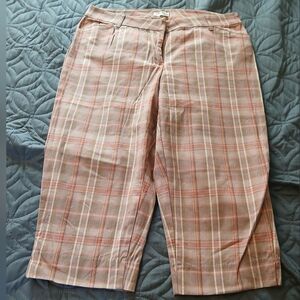 St. John's Bay Petite Stretch Plaid Pants